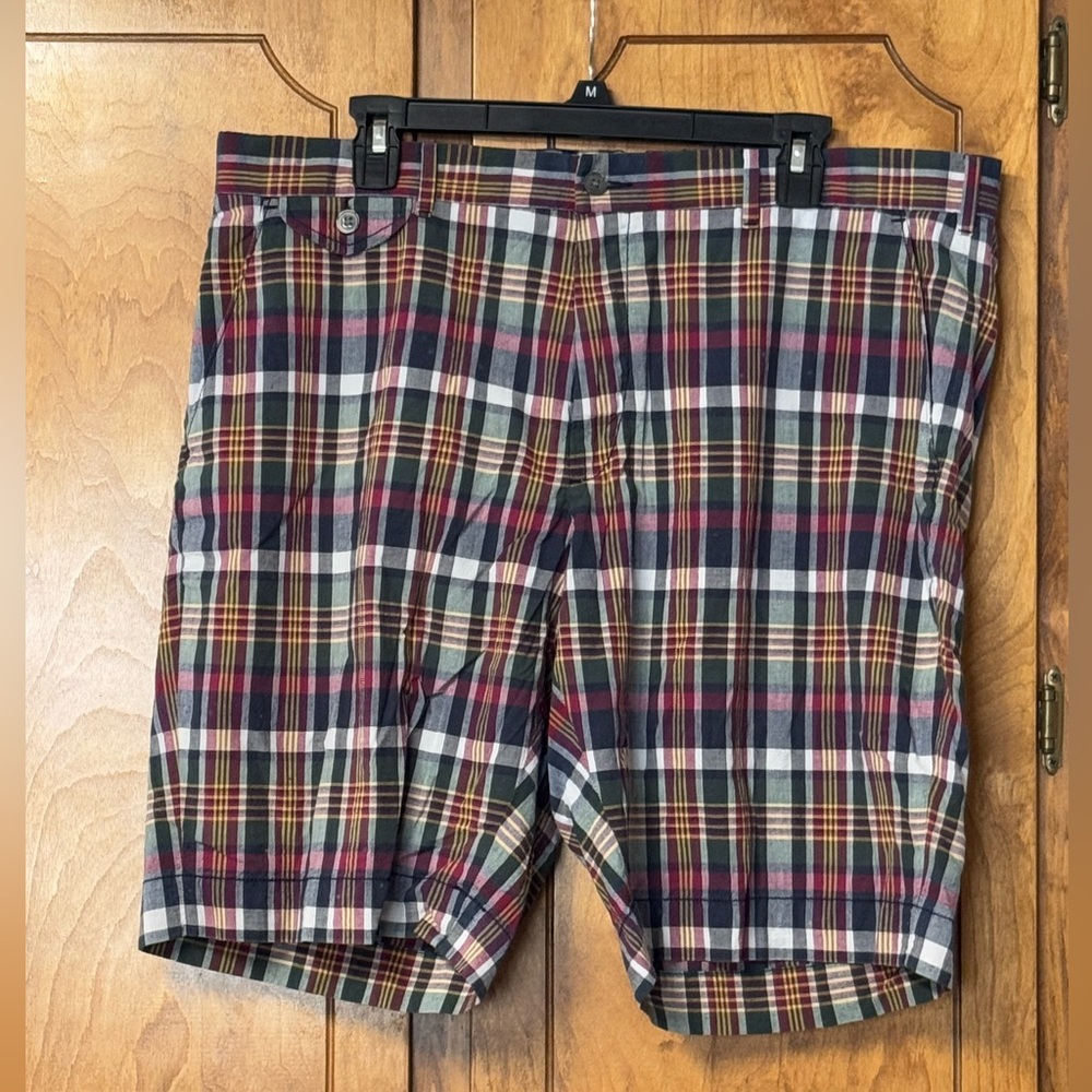Vintage Polo Ralph Lauen Madras Plaid Shorts SZ 38